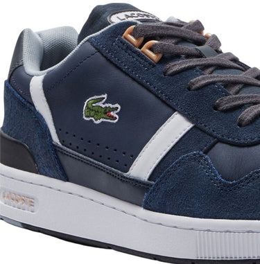 44SMA0034092 Zapatillas lacoste men's t-clip leather and suede sneakers
